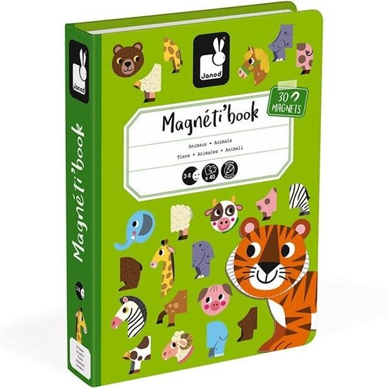 Janod speelgoed Janod - magnetibook animaux - 40pcs 3-8 ans