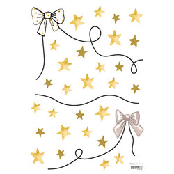 Stickers muraux Flamant arcs et étoile Lilipinso