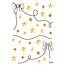 Stickers muraux Flamant arcs et étoiles dorées - Lilipinso