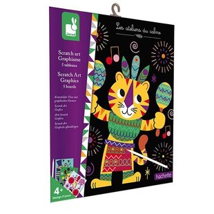 Janod kit créatif cartes à gratter Carnaval +4ans