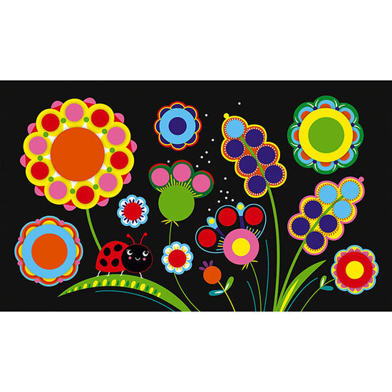 Janod speelgoed Set créatif gommettes rondes Printemps - Janod