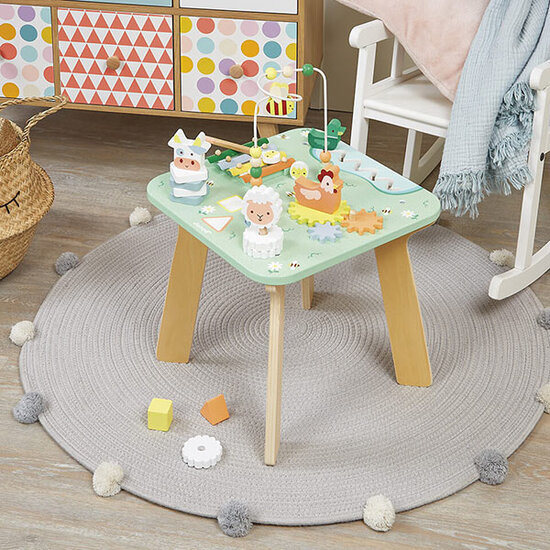 Janod speelgoed Table d'activités Jolie Prairie +1 an Janod