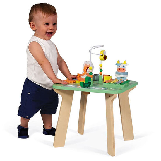 Janod speelgoed Table d'activités Jolie Prairie +1 an Janod