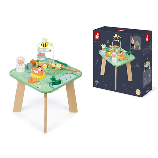 Janod speelgoed Table d'activités Jolie Prairie +1 an Janod