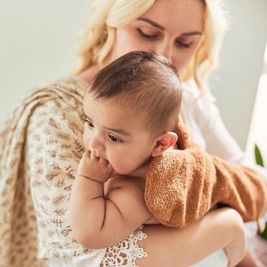 Jollein Gant de toilette éponge Caramel - Jollein