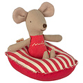 Maileg Maileg bateau pneumatique Small Mouse - Red Stripe