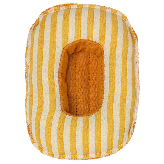 Maileg Maileg bateau pneumatique Small Mouse - Yellow Stripe