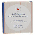 Liezelijn Chiffres de couronne d'anniversaire Liezelijn cuivre 3-4-5-6
