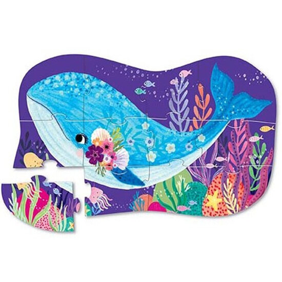 Crocodile Creek Crocodile Creek mini puzzle Whale Wonder 12pcs
