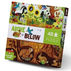 Crocodile Creek | Above + Below Puzzle, 48 articles - Découverte dans le jardin