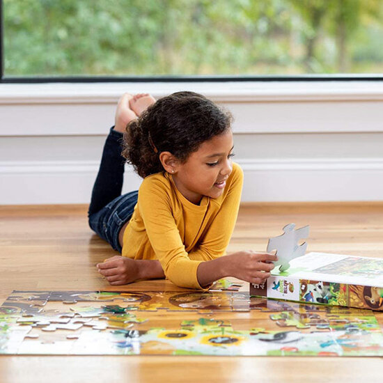 Crocodile Creek Crocodile Creek | Above + Below Puzzle, 48 articles - Découverte dans le jardin