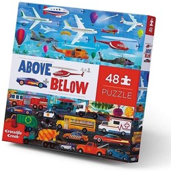 Crocodile Creek | Above + Below Puzzle, 448 pièces - Véhicules