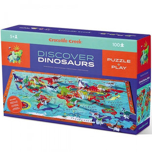 Crocodile Creek puzzle Découvrez les dinosaures 100pcs