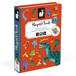 Janod magnetibook Dinosaures 50pcs 3-8ans