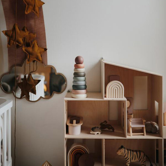 Mushie Mushie anneaux à empiler Rustic