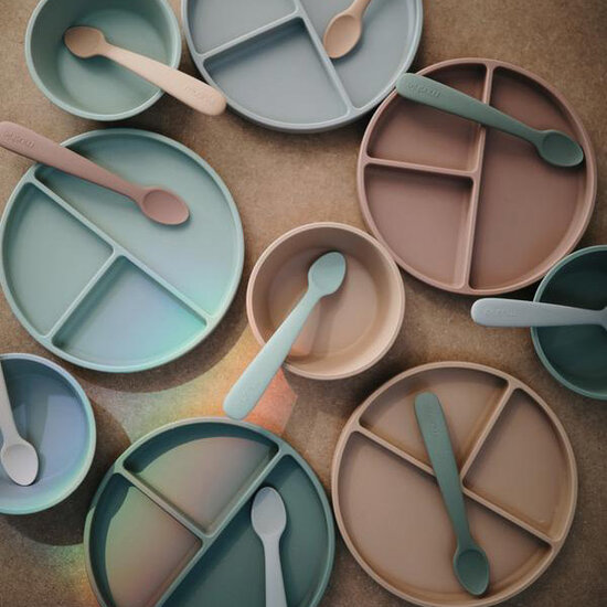 Mushie Mushie bol à ventouse en silicone Stone