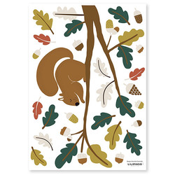 Lilipinso stickers muraux Forest Squirrel