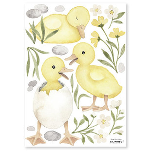Lilipinso stickers muraux Lucky Ducky 3 Ducklings