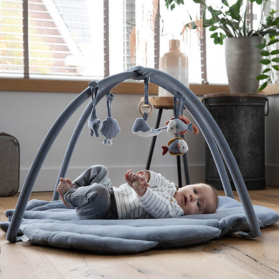 Little Dutch Little Dutch tapis d'activités coquille Ocean blue