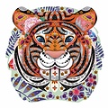 Janod speelgoed Janod kit créatif strass-paillettes trophée tigre