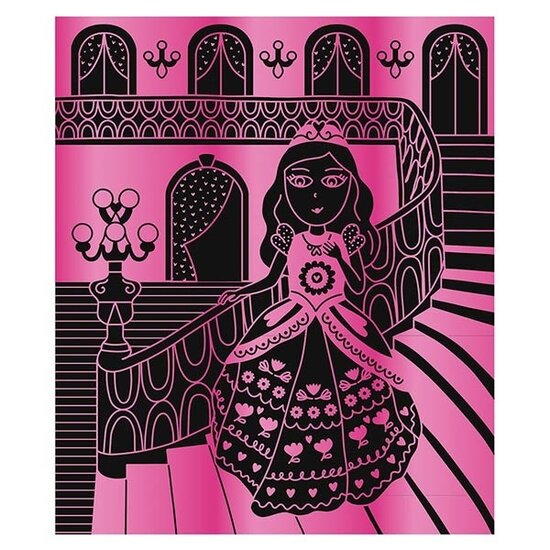 Janod speelgoed Janod kit créatif scratch art Princesses