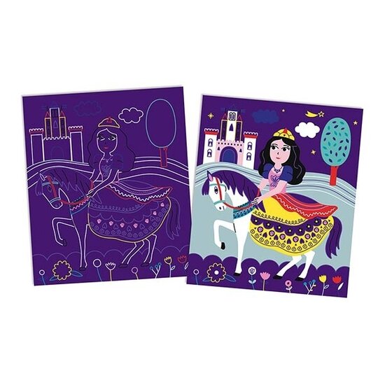 Janod speelgoed Janod kit créatif scratch art Princesses