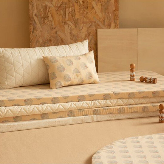 Nobodinoz tipi en accessoires Coussin Laurel Blue Gatsby - Cream - Nobodinoz