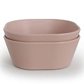 Mushie Mushie bols carrés lot de 2 - Blush