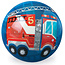 Crocodile Creek ballon 10cm - Camion de pompier
