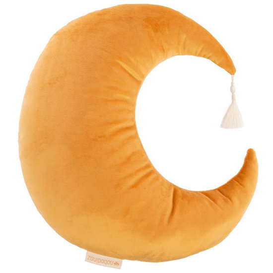 Nobodinoz tipi en accessoires Coussin Pierrot Moon Farniente Jaune - Nobodinoz