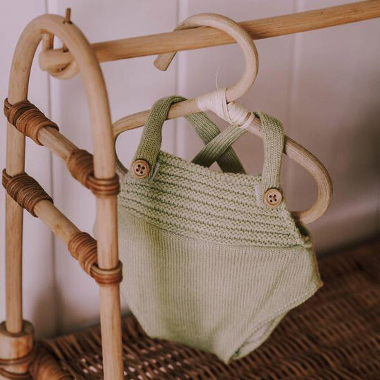 Olli Ella Olli Ella Dinkum doll barboteuse vert Sage