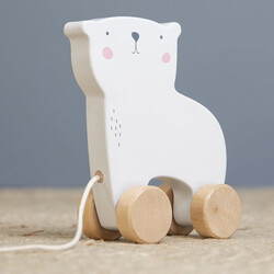 Jouet à tirer ours polaire - Little Dutch