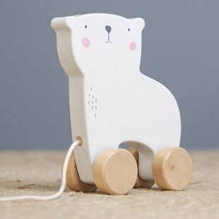 Jouet à tirer ours polaire - Little Dutch
