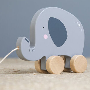 Jouet à tirer éléphant - Little Dutch