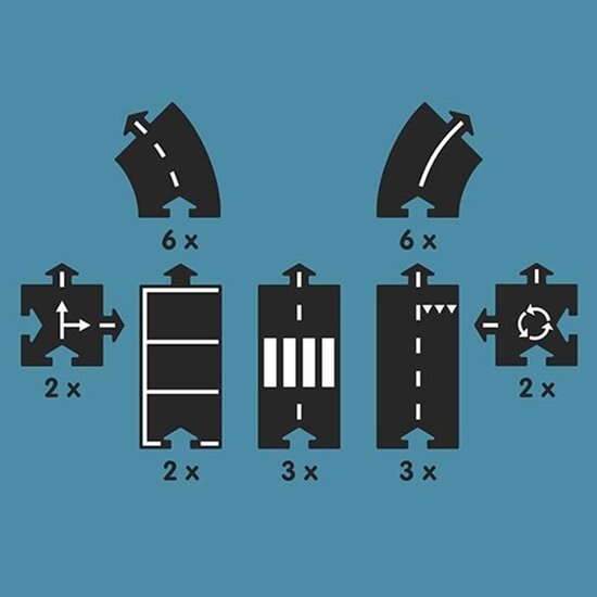 Waytoplay Waytoplay circuit 16 pièces - autoroute