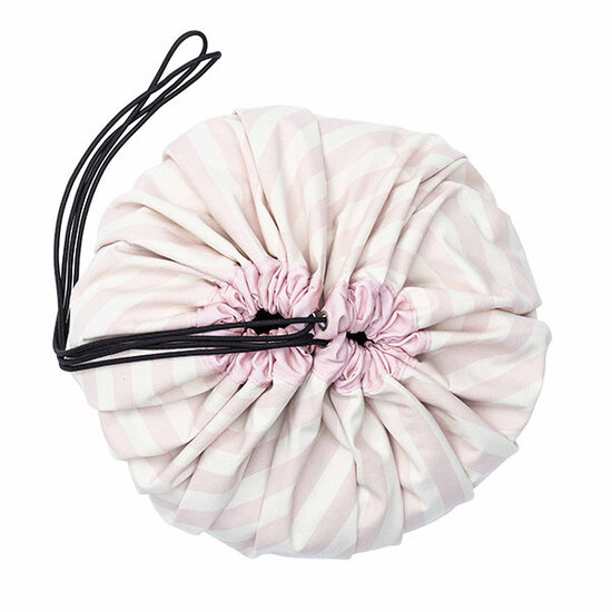 Tapis de jeu et sac Stripes Pink - Play and Go