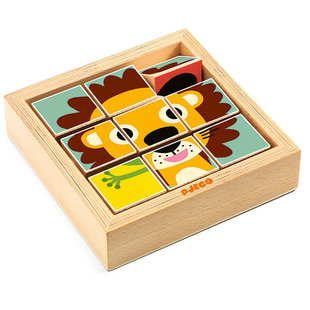 Puzzle cubes - Tournanimo - Djeco +2 ans