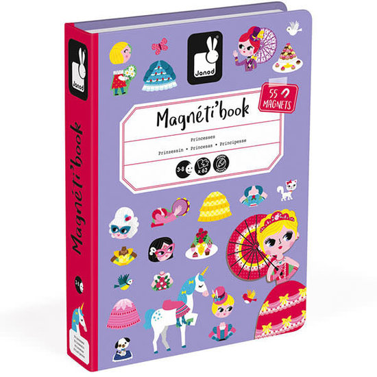 Janod speelgoed Janod - magnetibook princesses - 62pcs 3-8 ans
