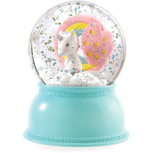 Djeco veilleuse boule à neige licorne