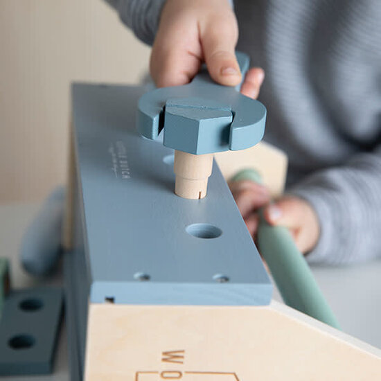 Little Dutch Boîte à outils en bois 20 pcs - Little Dutch +3 ans