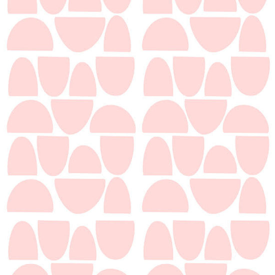 Pom Le Bonhomme Stickers muraux demi cercles rose - Pöm Le Bonhomme - lot de 84