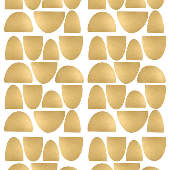 Pom Le Bonhomme Stickers muraux demi cercles or - Pöm Le Bonhomme - lot de 84