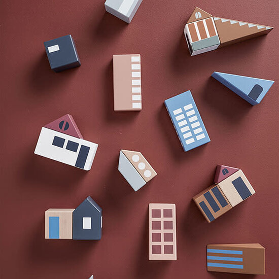 Kid's Concept Blocs de construction - Ville Aiden - Kids Concept + 12M