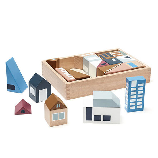 Kid's Concept Blocs de construction - Ville Aiden - Kids Concept + 12M