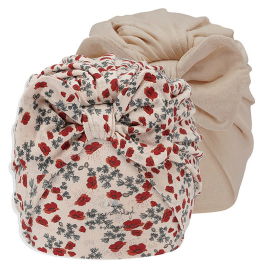 Konges Slojd Konges Slojd turban bébé Bambi Poppy/Brazilian Sand