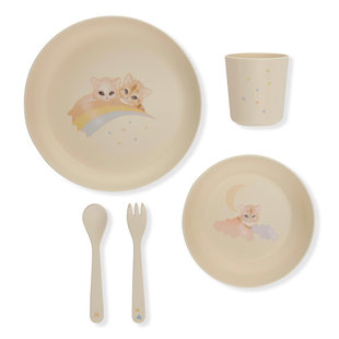 Set de vaisselle Rainbow Kitty Konges Slojd