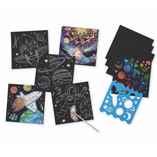 Crocodile Creek Crocodile Creek Sparkle Cartes à gratter Space Explorer