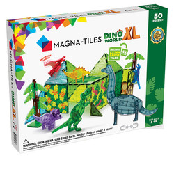 Blocs de construction magnétiques Magna-Tiles Dino World XL 50 pièces