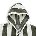 Jollein Peignoir 3-4 ans Stripe Terry Leaf Green GOTS - Jollein