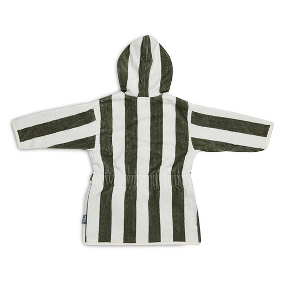 Jollein Peignoir 3-4 ans Stripe Terry Leaf Green GOTS - Jollein